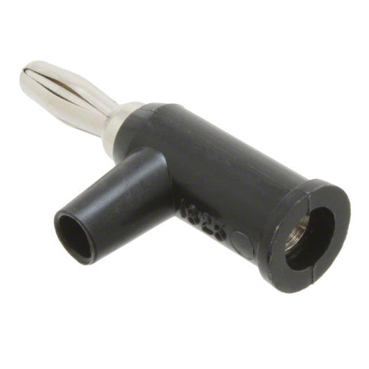 SKU940; Plug,  Banana,  Right Angle,  Black