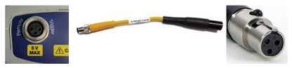 Converter,  MX survey accessories to FDC DVM1110 and DVM2130,  male-to-male,  3 Pin mini-XLR to 3 Pin M8