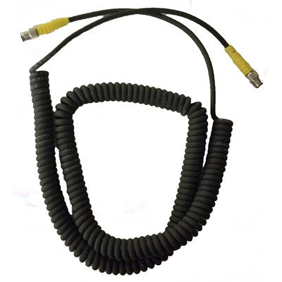 SKU6931- Cordset, M8 Male to M8 Male- Coiled, Yellow, 3 cond