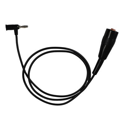 Test Lead, Banana Jack to 40A  Test Clip, 1 Meter, Black