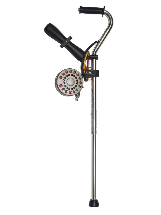 Data Cane, Push Button, 3 Pin M8 Connector, Detachable 150' Wire Spool