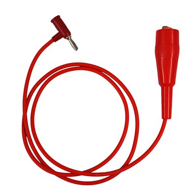 Test Lead, Banana Jack to 40A  Test Clip, 1 Meter, Red